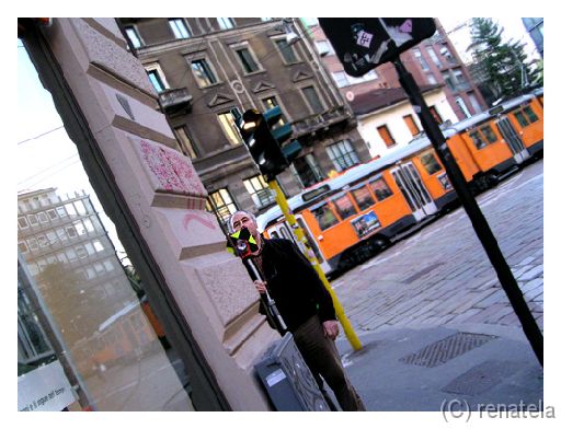 worker We both were looking through some lens. Milan.