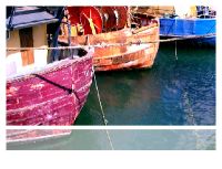 gamma Howth port, the colourful fishing boats.